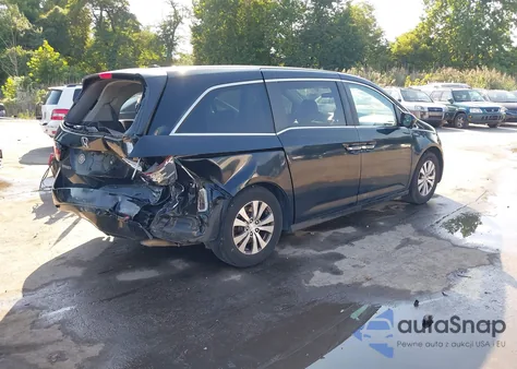 2014 Honda Odyssey Ex-L z USA, uszkodzony, nr VIN 5FNRL5H64EB117996